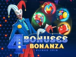 4 BONUSES BONANZA - PLINKO SPIN game thumbnail